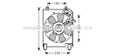 AVA QUALITY COOLING Вентилятор, охлаждение двигателя HD7526